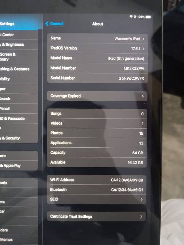 IPad 9th Generation 64/gb 0