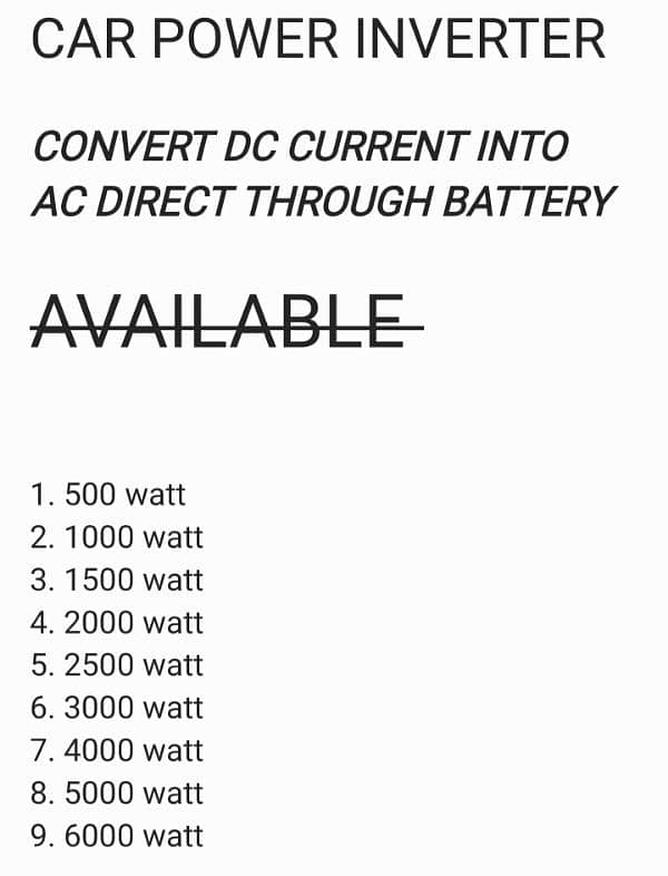 CAR POWER INVERTER 10