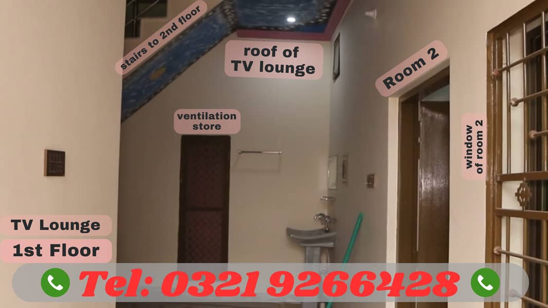 3 Marla Flat for Rent – 1st Floor with Separate Entrance in Jhelum 2