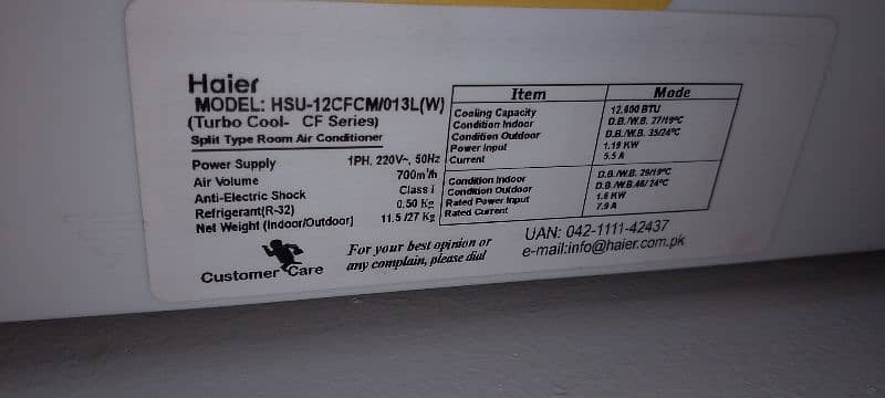 Haier 1 Ton Non Inverter Split Ac 1
