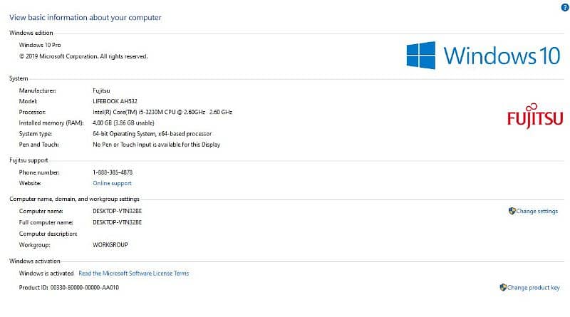 Fujitsu Life book AH532 I5 3rd Generation 6