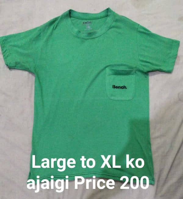 5 Shirts 4 T-shirt used 3
