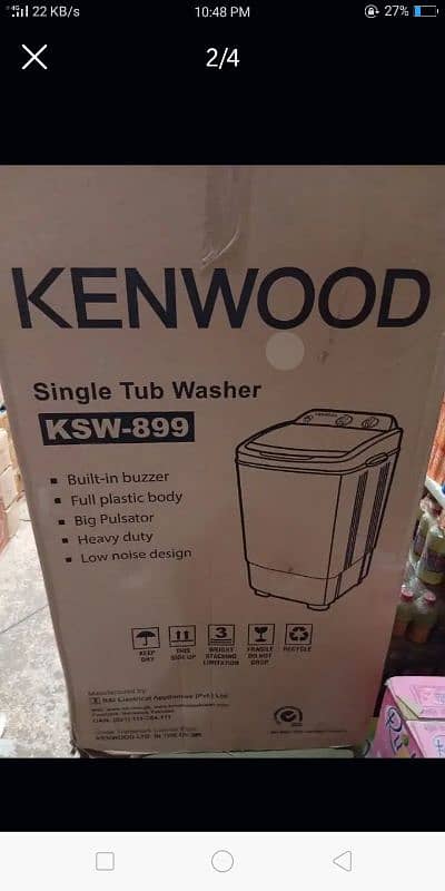 kenwood washing machine ksw-899 1