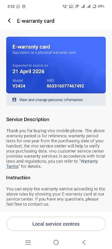 Vivo Y 200 8 + 256 5