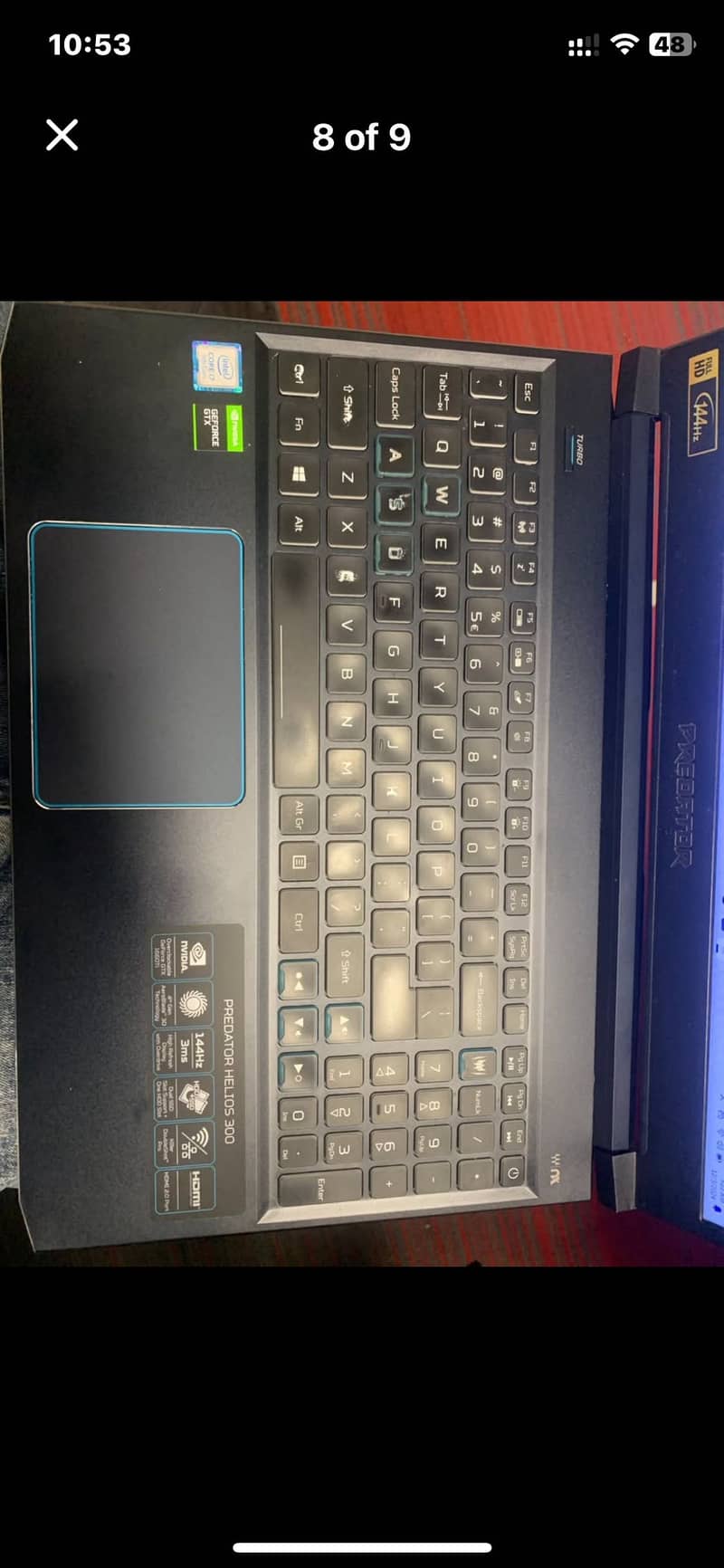 Acer Predator Helios 300 Intel Core i7 9 gen 3