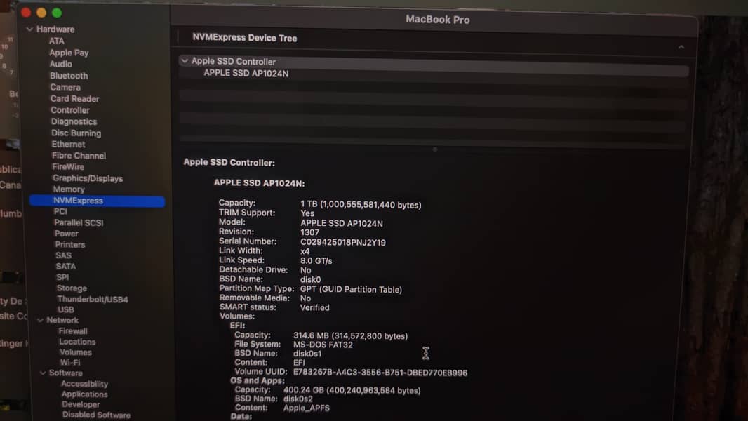 MacBook Pro 2019 | 16" | i9 8 core | 16GB | 1TB | 4GB GPU 10