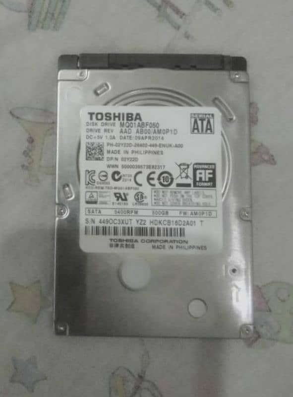 500 GB Hard Drive Toshiba Brand New 0