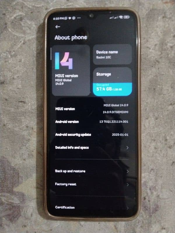 Redmi 10C 4GB Ram 128GB Memory Urgent Sale 8