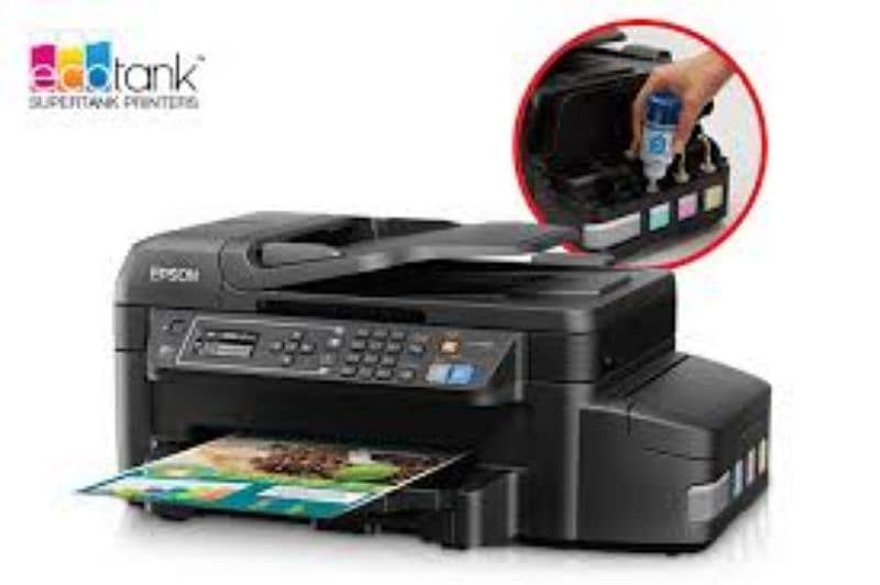Epson ET 4500 Wi-Fi printer colour black print all in one printer 0