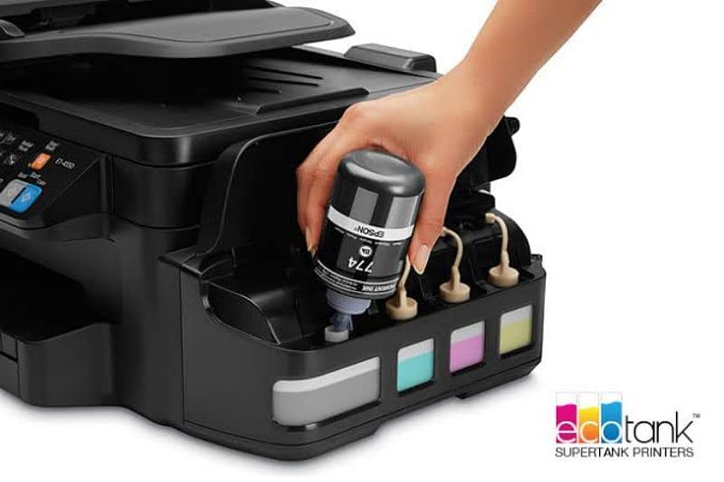 Epson ET 4500 Wi-Fi printer colour black print all in one printer 3