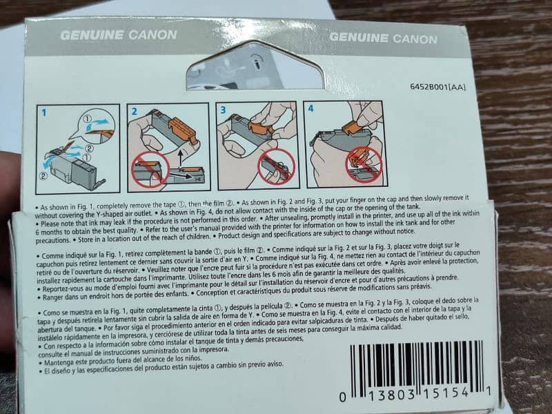 Canon Gray Ink Tank 1