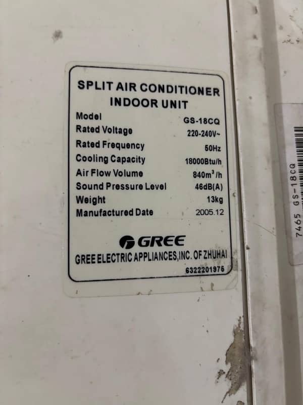 GREE SPLIT AC 1.5 Ton 2