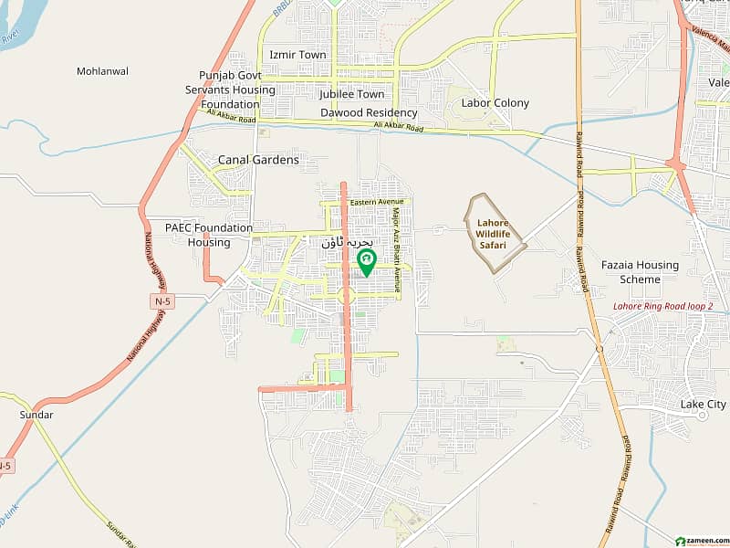 1 Kanal Plot Main Boulevard For Sale In Jasmine Block Sector C, Bahria Town Lahore 0
