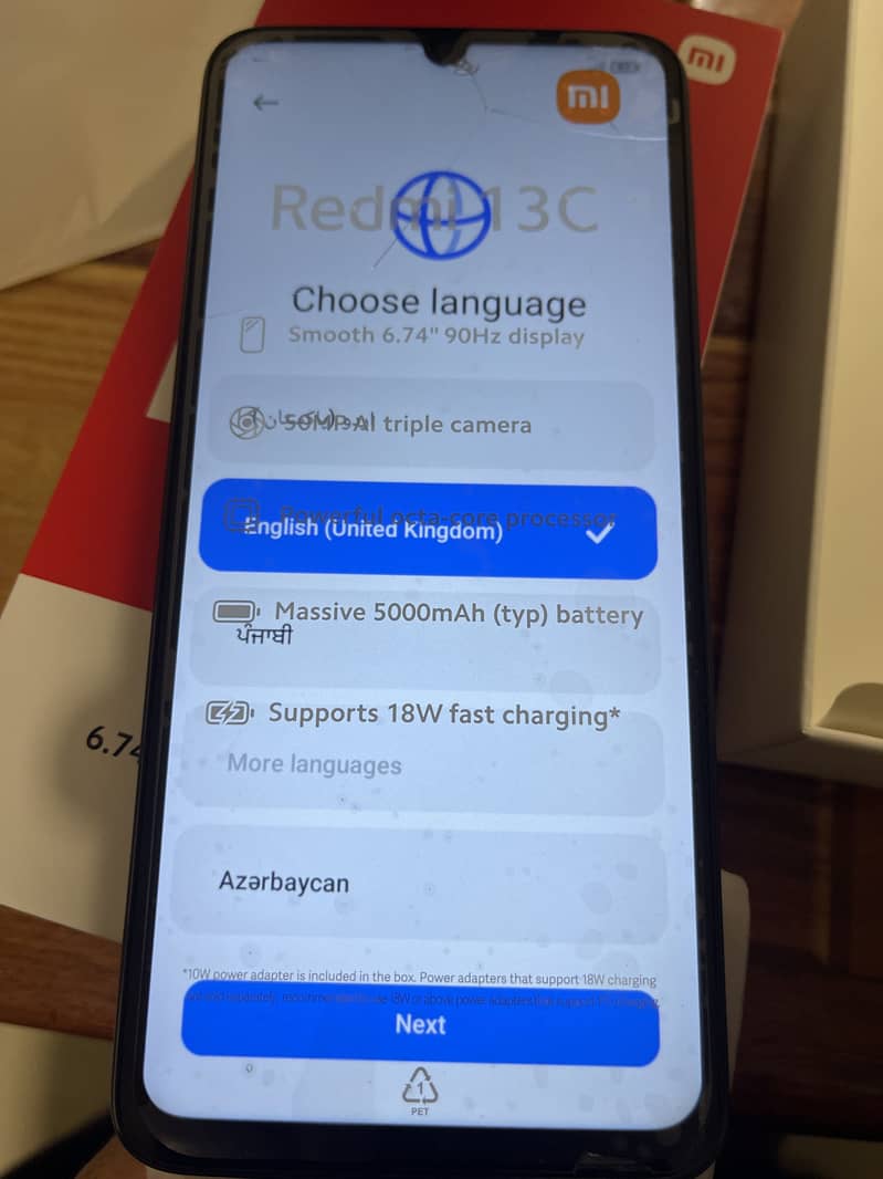 Redmi 13c 6+128gb pta approved good set 2