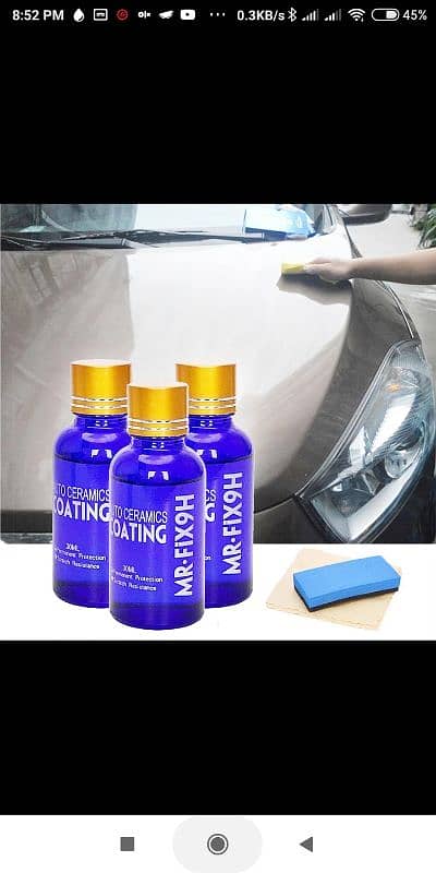 2x 9H Ceramic Coating Paint Care Car Glass Nano Liquid Hydrophobic Au 4
