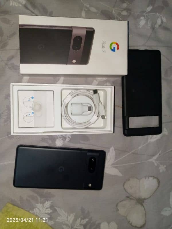 Google pixel 7 all original with box data cabel 7pro 2