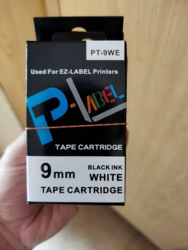 12mm printing cartridges Casio label photo copier  white on black 11