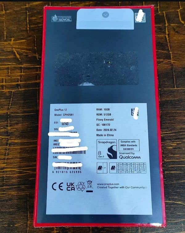 OnePlus 12 16/512 Non-PTA Boxed Packed 0