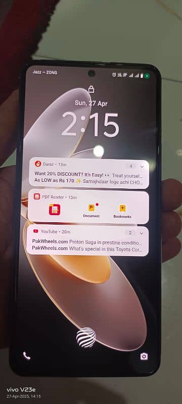 vivo27e in perfect condition 9/10 urgent sale 1