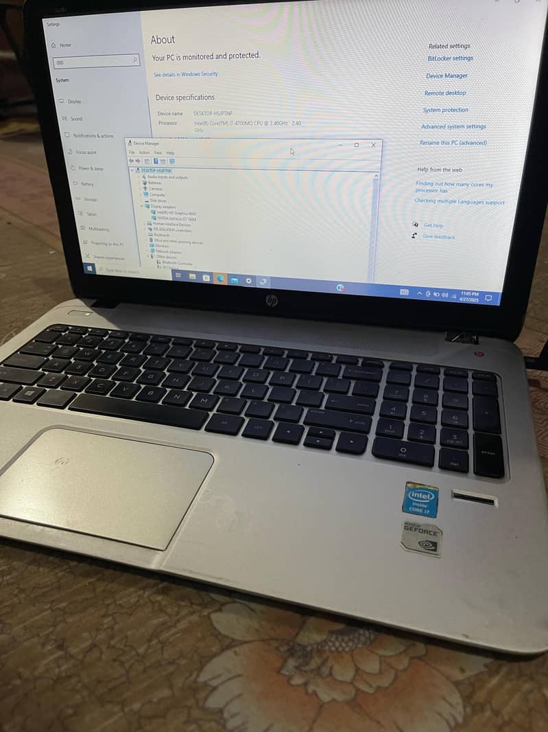 Hp ENVY 15 core i7 4th Graphics laptop 8