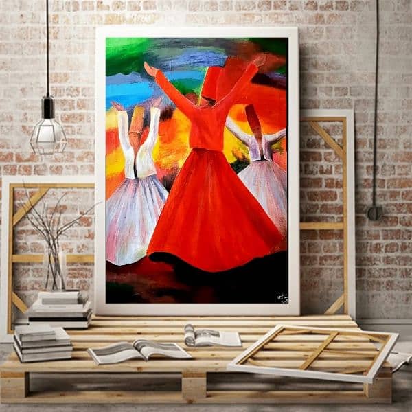 Sufi Painting Handmade Painting | Home Decor 0