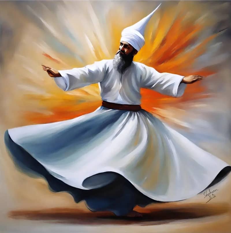 Sufi Painting Handmade Painting | Home Decor 3