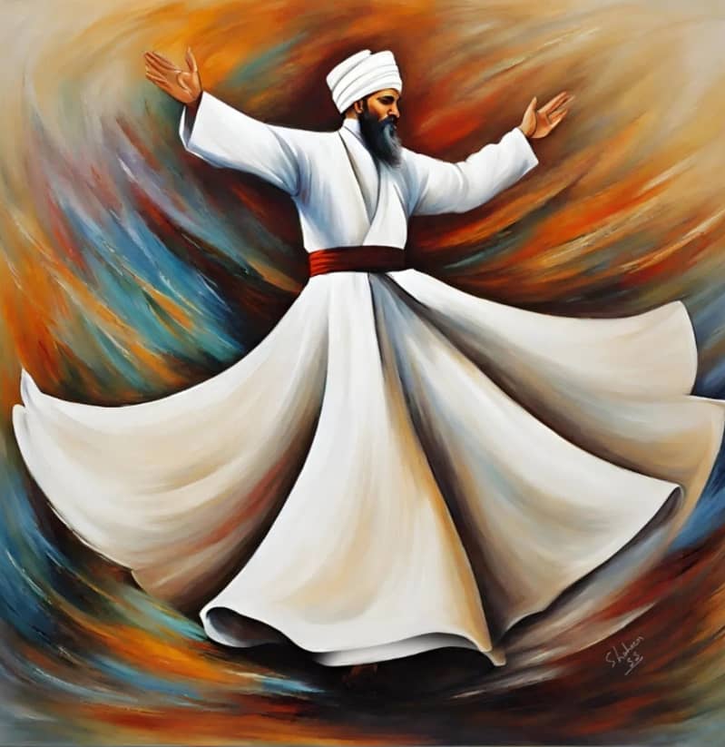 Sufi Painting Handmade Painting | Home Decor 4