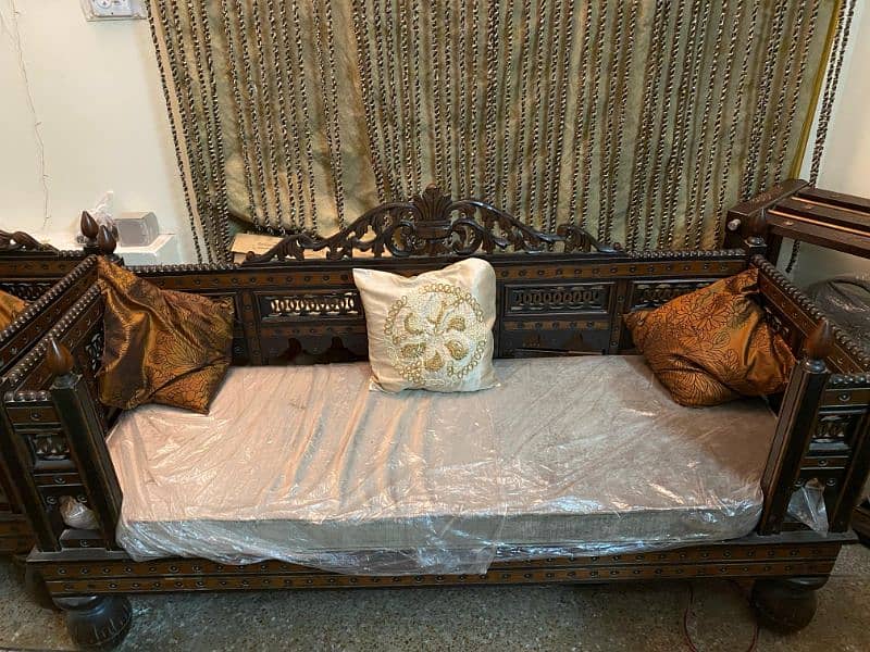 7 seater sofa set with handmade carving 4