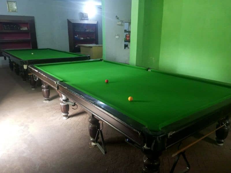 2 two snooker tables used urgently sale what's up 03015371801 1