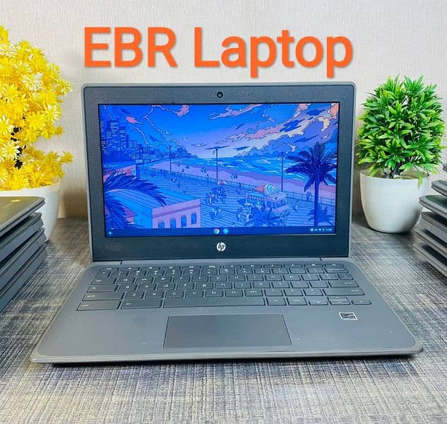 Laptop/Hp g8 Chromebook touch 4/32 GB SSD-3hours - 2029+update type c 0