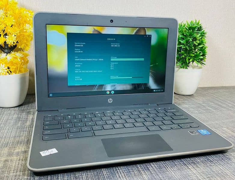 Laptop/Hp g8 Chromebook touch 4/32 GB SSD-3hours - 2029+update type c 6