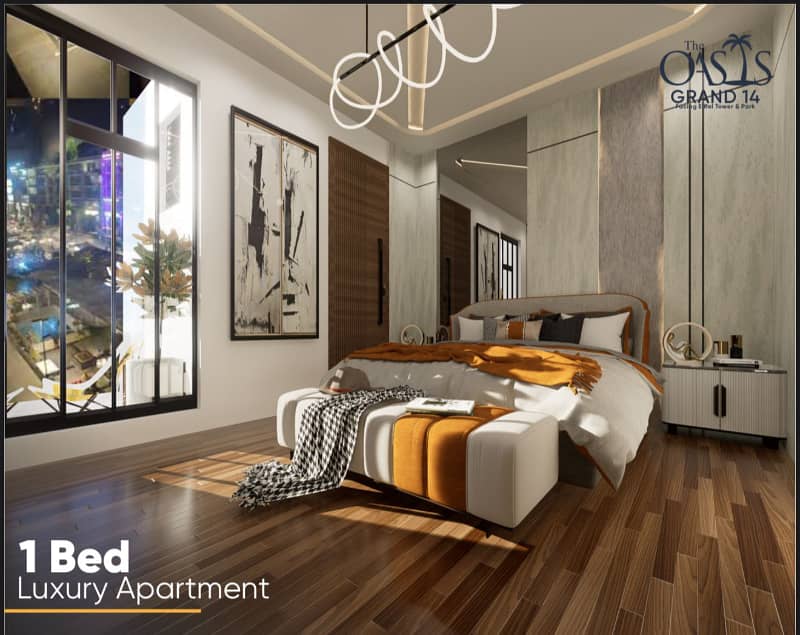 One-Bed Apartments On Easy Installment Best Eiffel Tower View In Bahria Town DownTown Raya Book Now 0