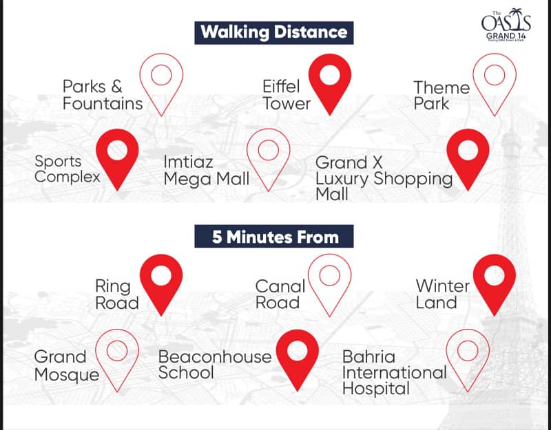 One-Bed Apartments On Easy Installment Best Eiffel Tower View In Bahria Town DownTown Raya Book Now 4