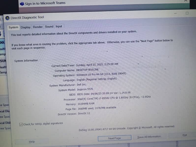 Dell Inspiron 15 5570 | core i7 8th generation | 4gb Radeon GC 10