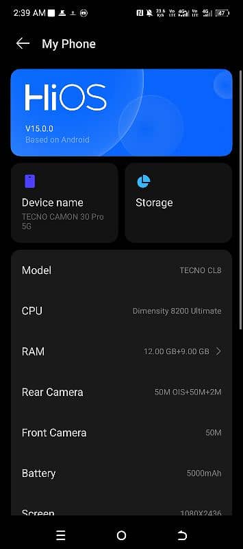 Tecno camon 30 pro 5g 0