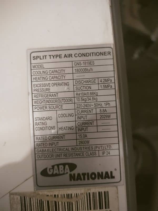 Gaba National 1.5 Ton Split AC | Best Cooling | Urgent Sale 7