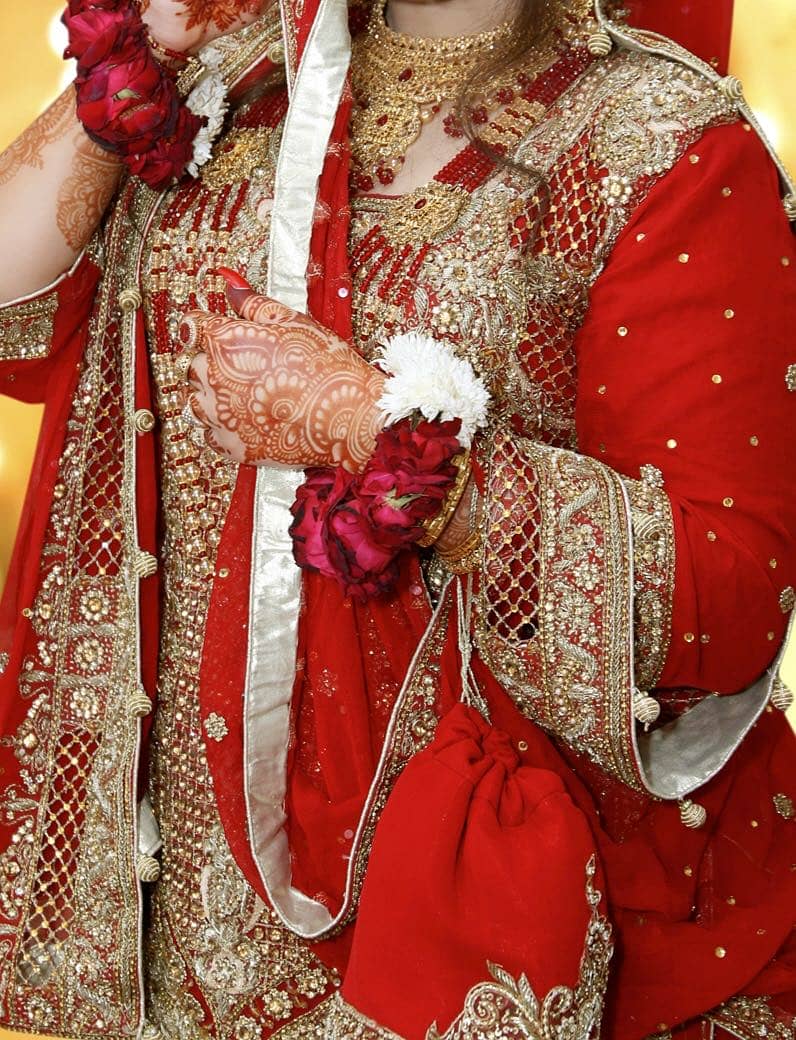 Bridal Lengha+kurti+pouch 1