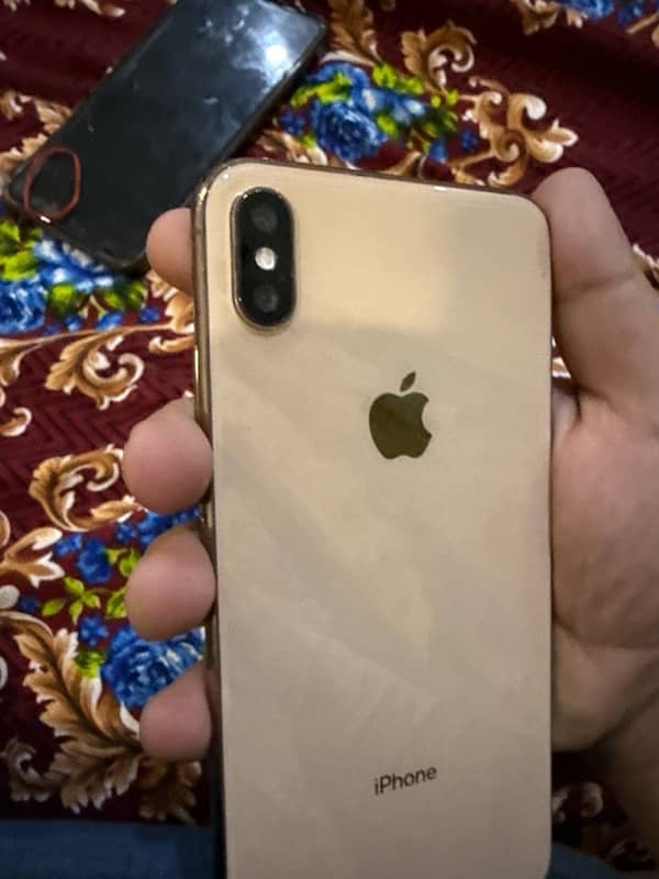 IPHONE XS MAX DUAL SIM PTA APPROVED 256GB GOLD WITHOUT PANEL 1