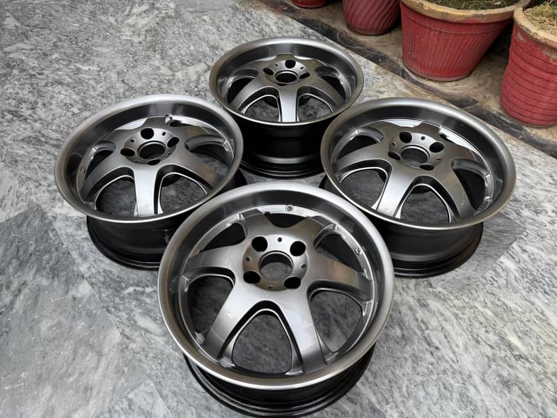 15 inch 100 pcd 6.25jj rims 1