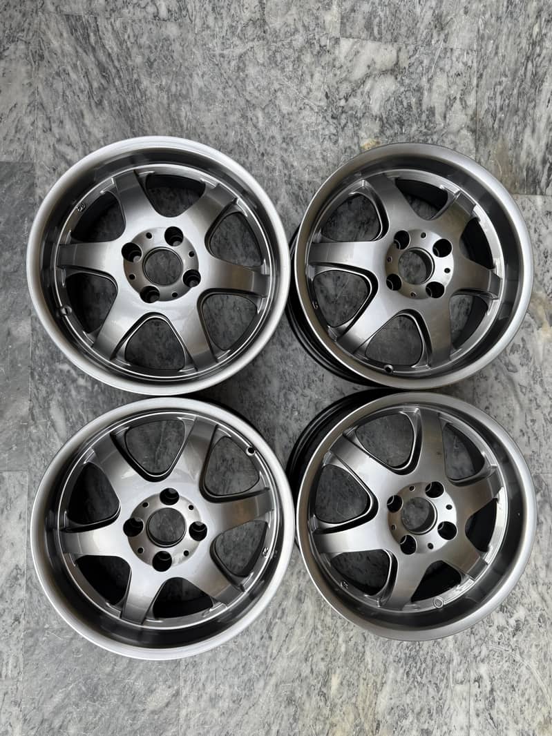 15 inch 100 pcd 6.25jj rims 2