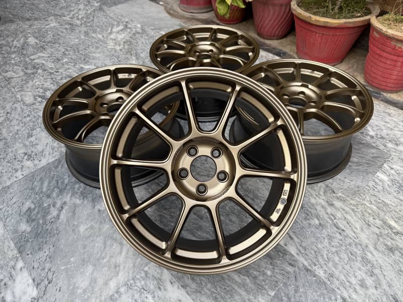 Rays ZE40 17 inch 5 nut 100 pcd rims 0