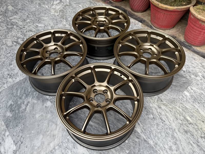 Rays ZE40 17 inch 5 nut 100 pcd rims 1