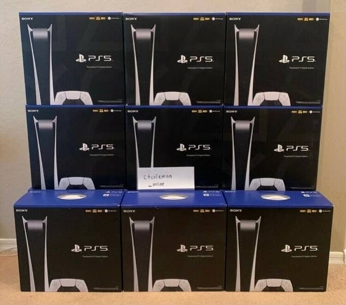 New Sony Playstation Ps5, Controllers: Wireless and Console 4
