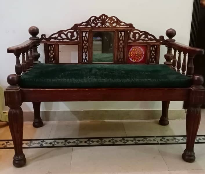 wooden 2 seater 0