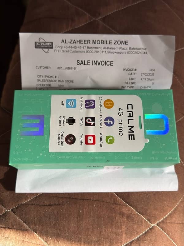 calme 4G Prime 10 Days Use 10/10 Condition Full Box And Bill 3GB 32GB 0