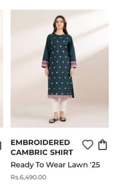 Sapphire embroidered kurti