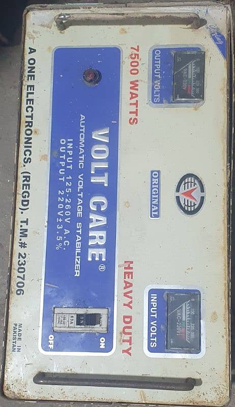 Voltage Stabilizer 7500W 0