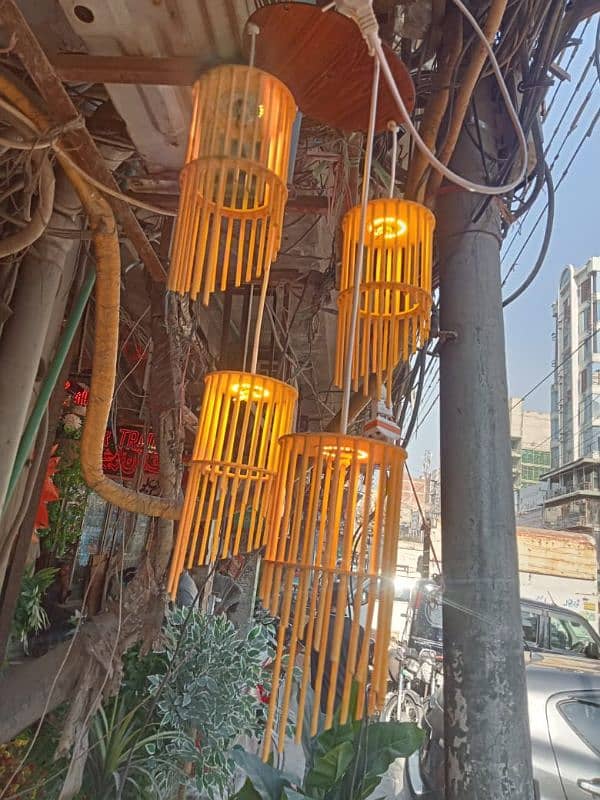 Wooden Hanging Lights 2