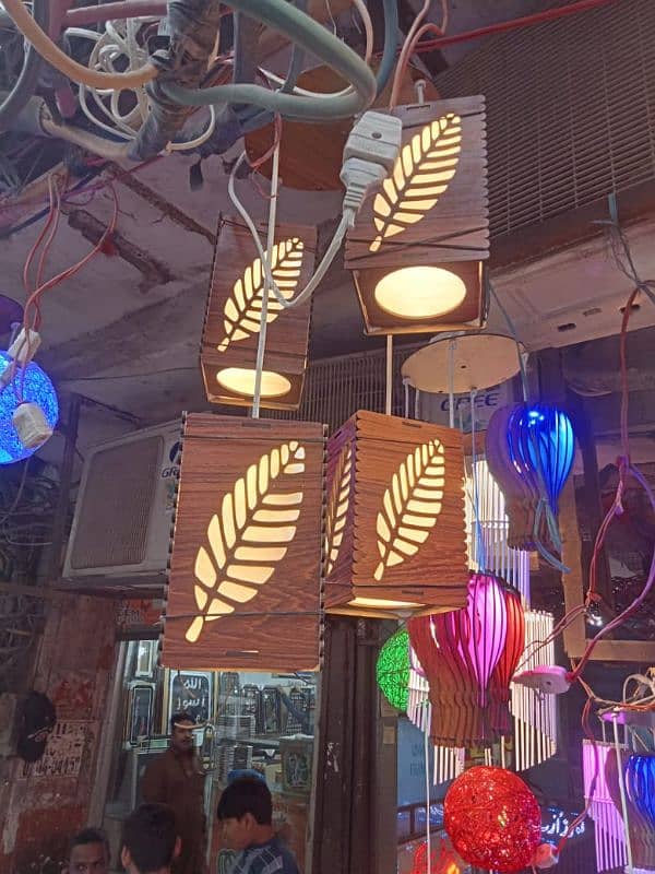Wooden Hanging Lights 6