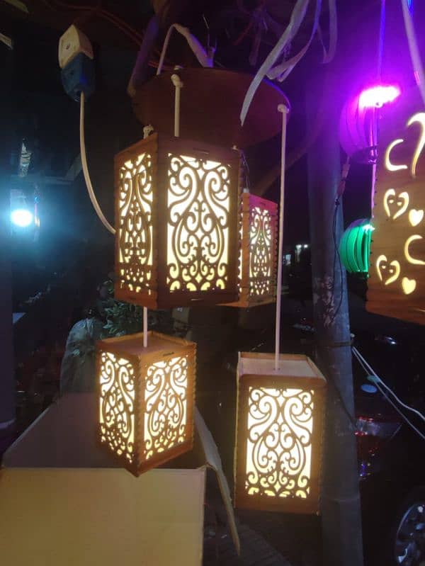 Wooden Hanging Lights 9
